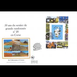 FDC GF soie - Bloc 50 ans...