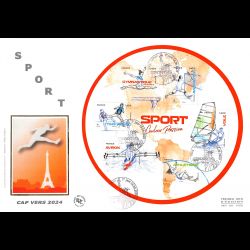 FDC GF soie - Bloc sport,...