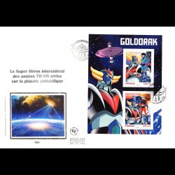 FDC GF soie - Bloc Goldorak - 8/10/2021 Paris