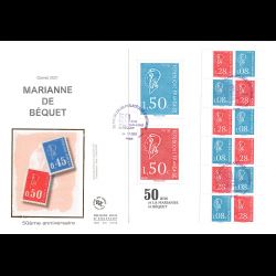 FDC GF soie - Carnet 50 ans...