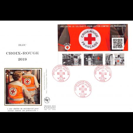 FDC GF soie - Bloc Croix-Rouge - 18/10/2019 Paris