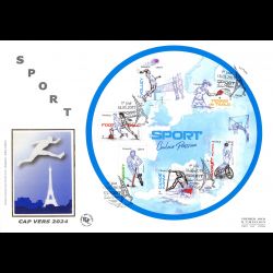 FDC GF soie - Bloc sport,...