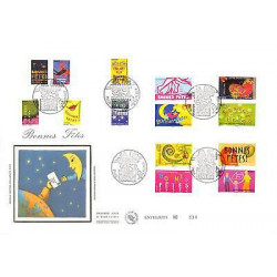 FDC GF soie -  Série carnet...