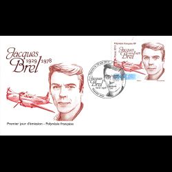 FDC - Jacques Brel, oblit...