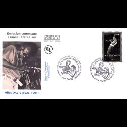 FDC - France - Etats unis, Miles Davis, oblit 12/6/2012 Paris