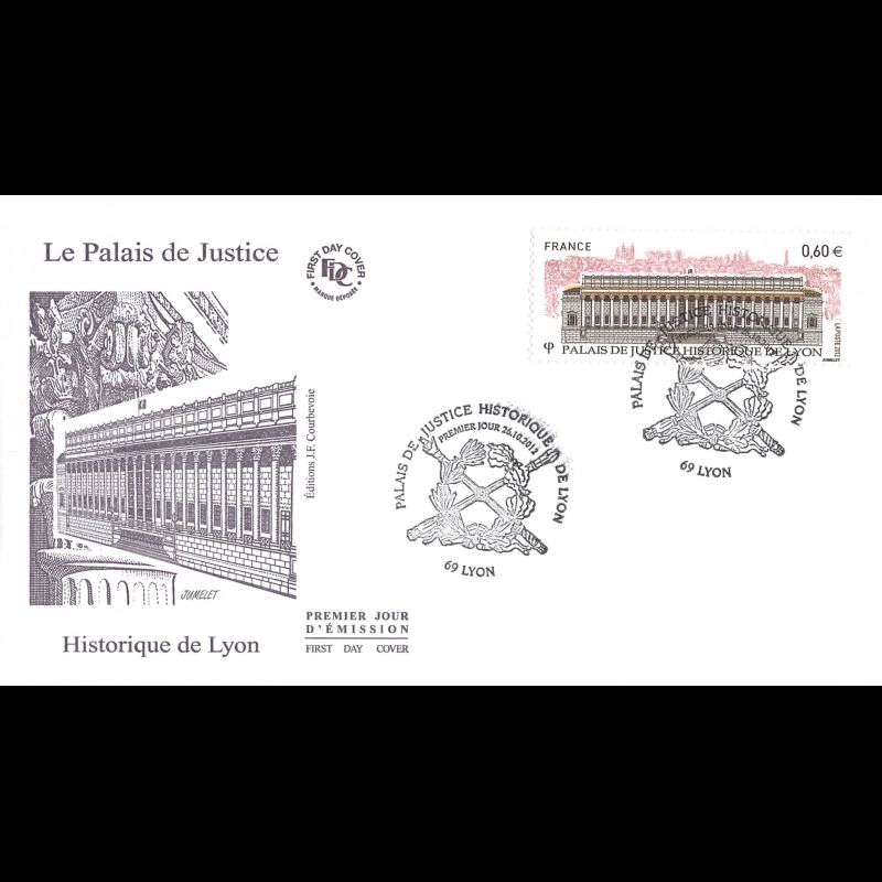 FDC - Palais de Justice de Lyon, oblit 26/10/2012