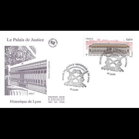 FDC - Palais de Justice de Lyon, oblit 26/10/2012