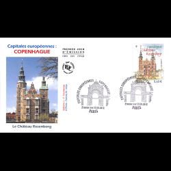 FDC - Copenhague, Château de Rosenborg, oblit 23/3/2012 Paris