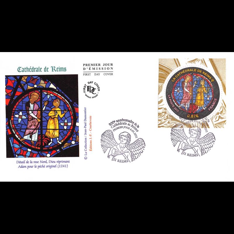 FDC - 800e anniversaire Cathédrale de Reims (4550), oblit 6/5/2011 Reims