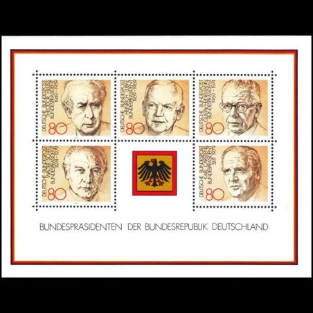 Bloc feuillet Allemagne fédérale n° BF 0017 Neuf sans charnière 