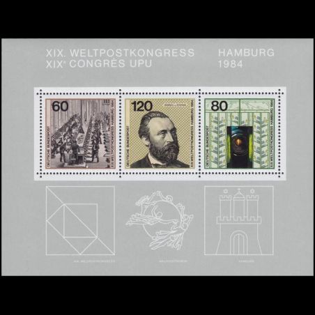 Bloc feuillet Allemagne fédérale n° BF 0018 Neuf sans charnière 