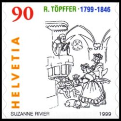 Timbre de Suisse N° 1607 Neuf sans trace de charnière 