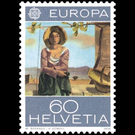 Timbre de Suisse N° 982 Neuf sans trace de charnière 