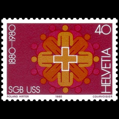 Timbre de Suisse N° 1115 Neuf sans trace de charnière 