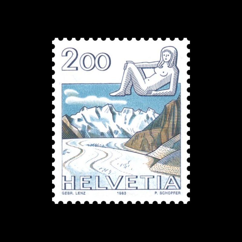 Timbre de Suisse N° 1173 Neuf sans trace de charnière 