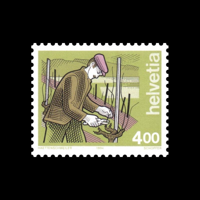 Timbre de Suisse N° 1444 Neuf sans trace de charnière 