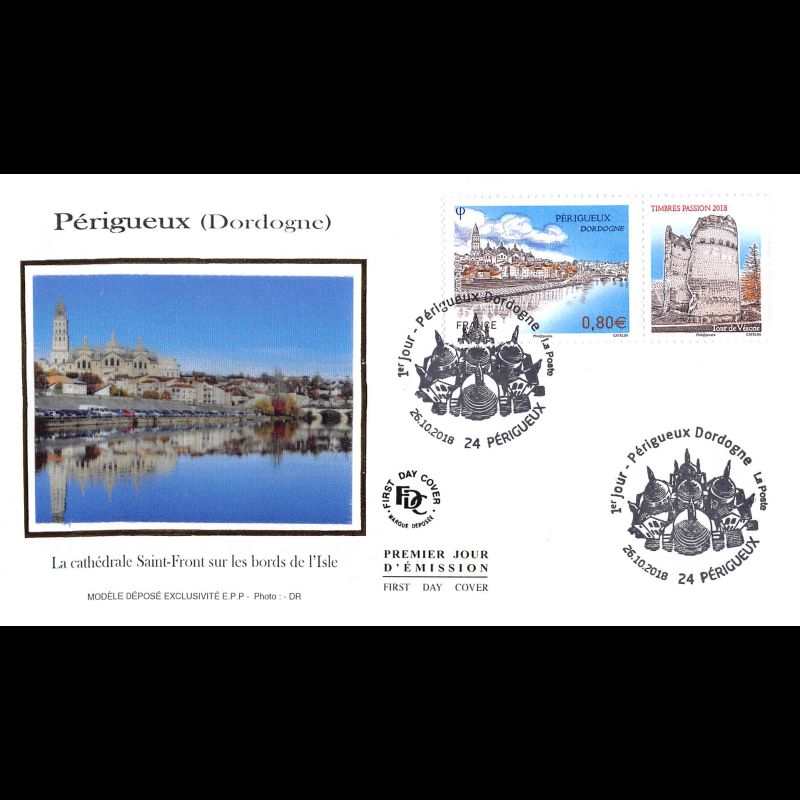 FDC soie - Périgueux (Dordogne) - 26/10/2018