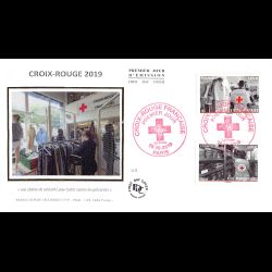 FDC soie - Croix rouge...