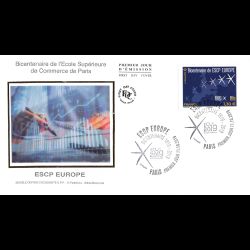 FDC soie - Bicentenaire de ESCP Europe - 11/10/2019 Paris