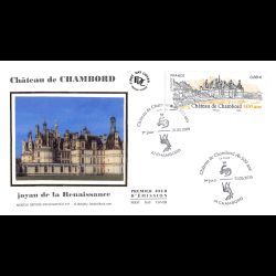 FDC soie - 500 ans château...