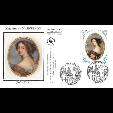 FDC soie - Madame de Maintenon - 28/6/2019