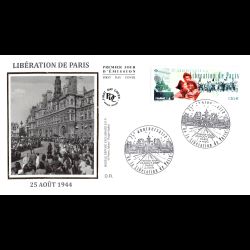 FDC soie - 75e anniv...