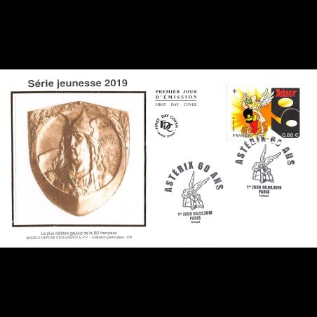 FDC soie - Astérix 60 ans - 6/9/2019 Paris