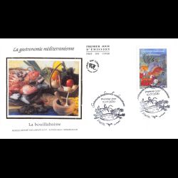 FDC soie - Euromed postal....