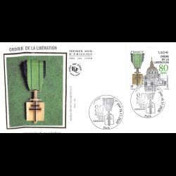 FDC soie - 80ème...