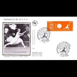 FDC soie - Suzanne Lenglen....