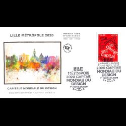FDC soie - Lille 2020,...