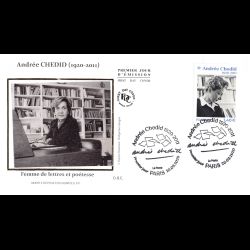 FDC soie - Andrée Chedid...