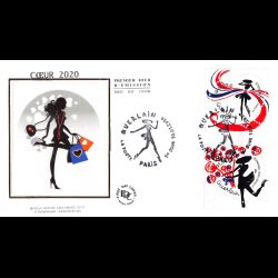 FDC soie - Cœur Guerlain - 10/01/2020 Paris