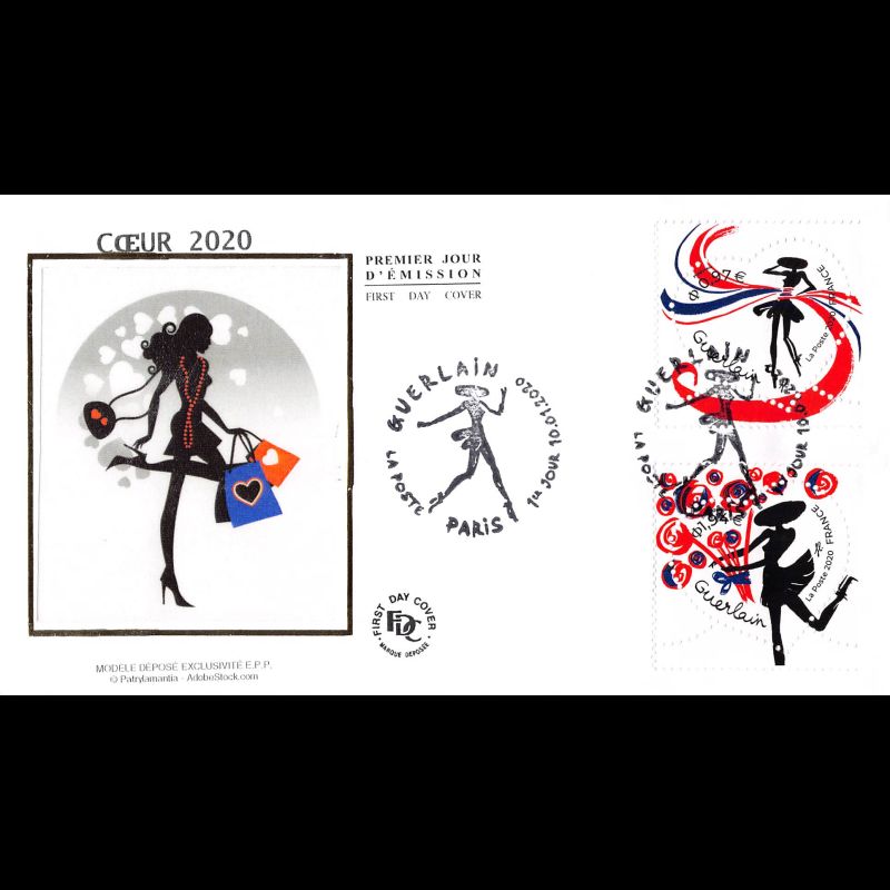 FDC soie - Cœur Guerlain - 10/01/2020 Paris