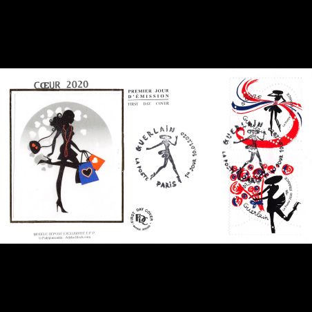 FDC soie - Cœur Guerlain - 10/01/2020 Paris