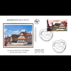 FDC soie - Maisons blanches à colombages - 1/7/2021 Hunspach