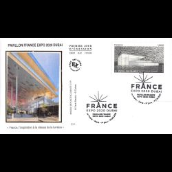 FDC soie - Pavillon France...