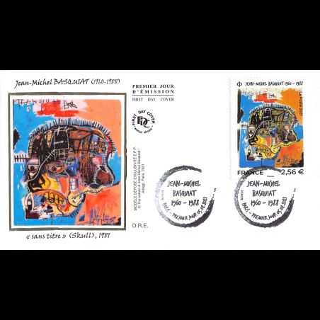 FDC soie - Tableau Jean-Michel Basquiat - 5/2/2021 Paris