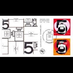 FDC soie - Cœur Chanel - 22/1/2021 Paris