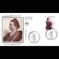 FDC soie - Madeleine Brès...
