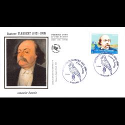 FDC soie - Gustave Flaubert...