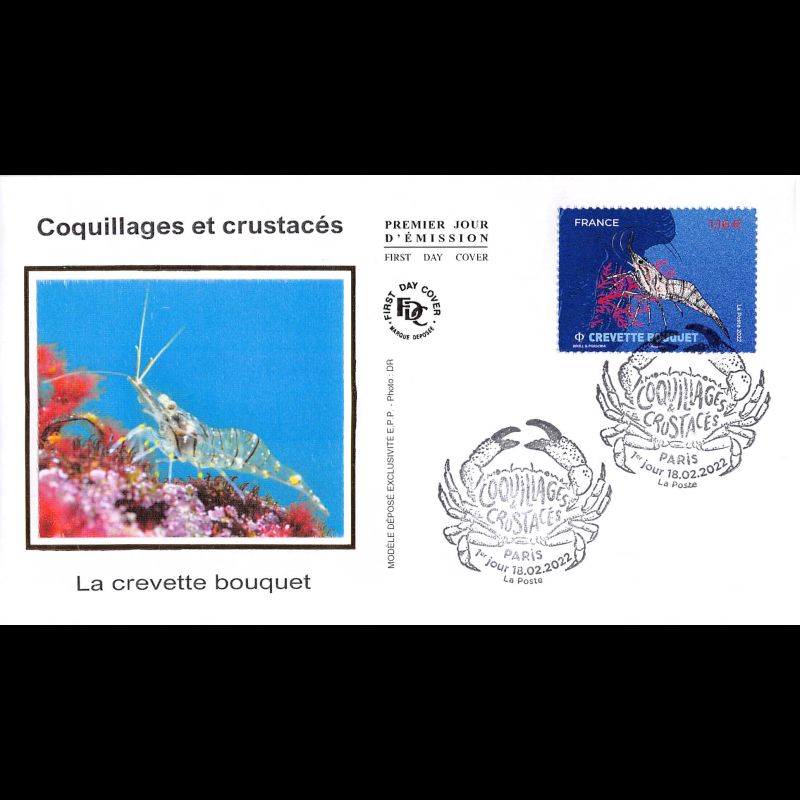 FDC soie - Coquillages et crustacés - 18/2/2022 Paris