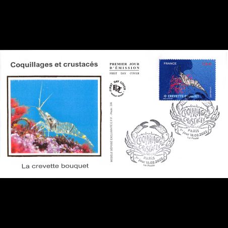 FDC soie - Coquillages et crustacés - 18/2/2022 Paris