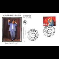 FDC soie - Raymond Devos -...
