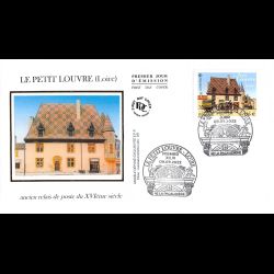 FDC soie - Le petit Louvre...