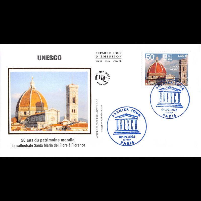 FDC soie - UNESCO - 9/9/2022 Paris
