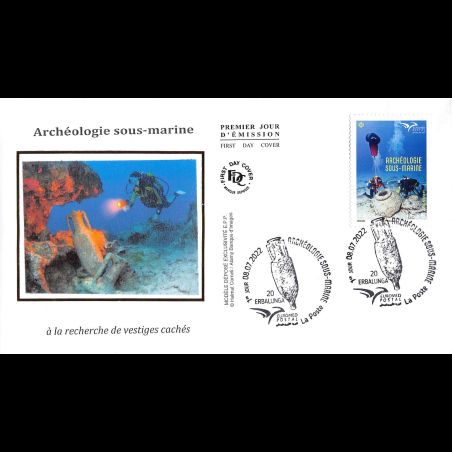 FDC soie - Archéologie sous-marine - 8/7/2022 Erbalunga
