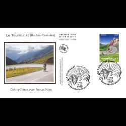 FDC soie - Le Tourmalet - 8/7/2022 Bagnères-de-Bigorre