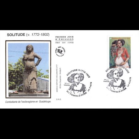 FDC soie - Solitude (1772 - 1802) - 13/5/2022 Pointe-à-Pitre