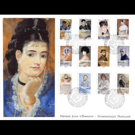 FDC GF LNF - Carnet adhésif - Festival Normandie impressionniste (BC1258) - Oblit 2/4/2016 Paris